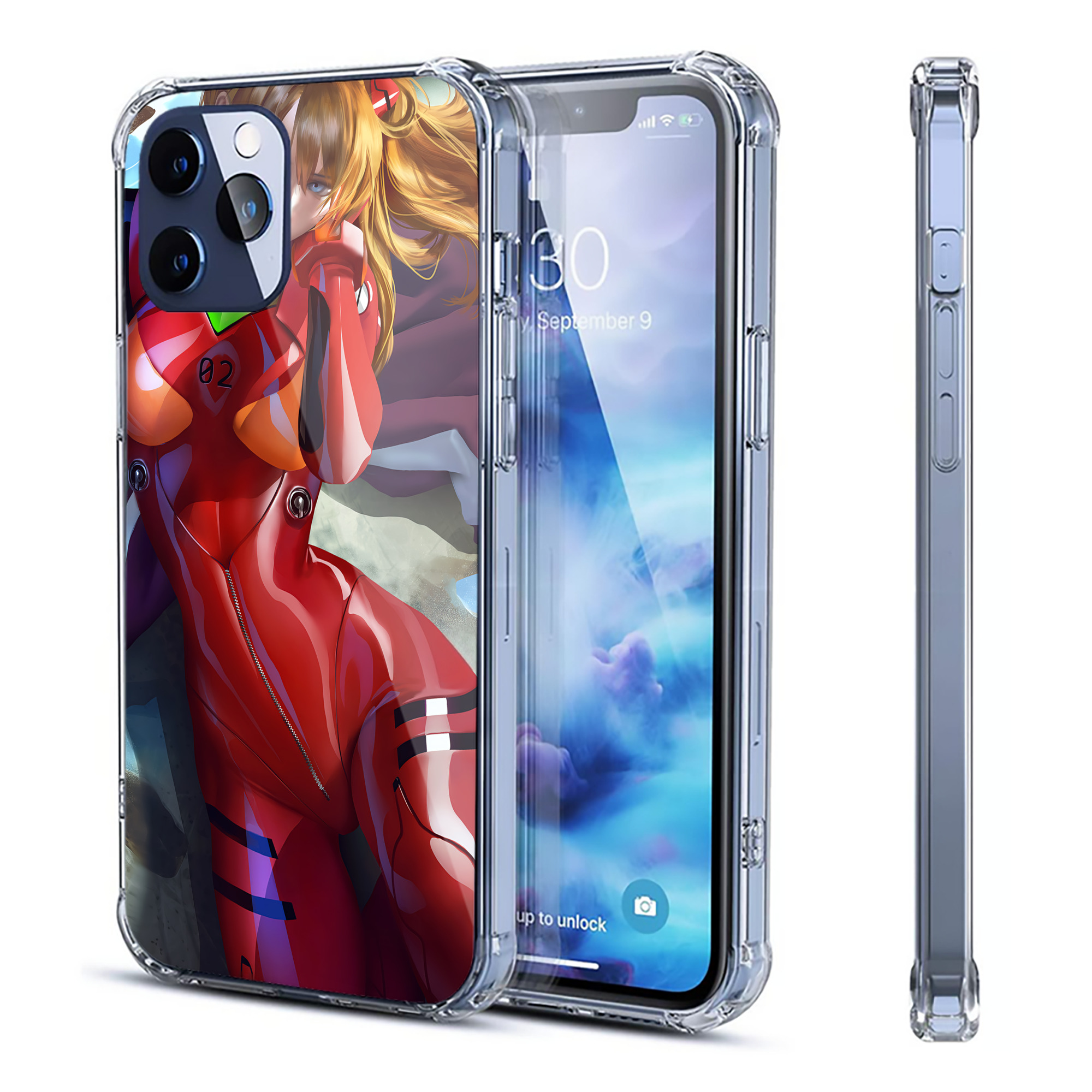 （画像用） EVA 新世紀エヴァンゲリオン 【iPhone 12シリーズ対応】透明スマホケース（クリアソフトケース）
